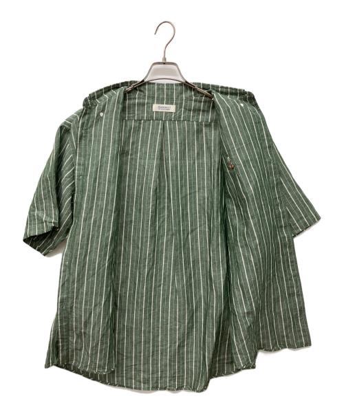 RADIALL（ラディアル）RADIALL (ラディアル) ストライプシャツ グリーン サイズ:Lの古着・服飾アイテム