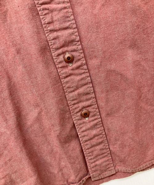 Deluxeware（デラックスウェア）Deluxeware (デラックスウェア) 半袖ワークシャツ レッド サイズ:Mの古着・服飾アイテム