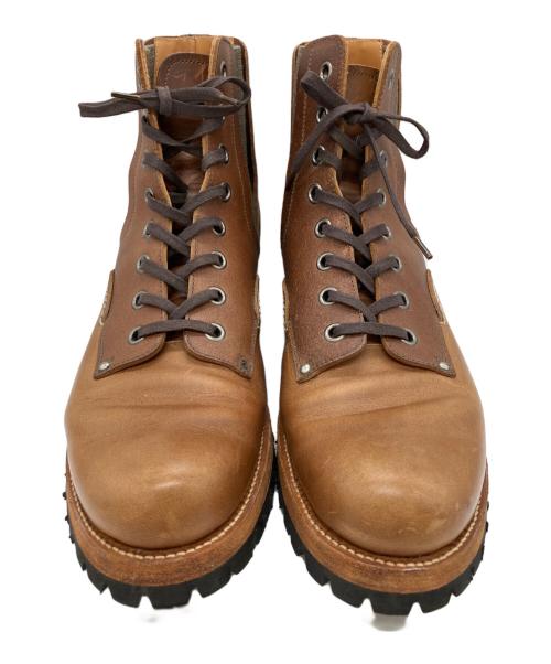 chausser（ショセ）chausser (ショセ) NATORIYA (ナトリヤ) 別注ワークブーツ ブラウン サイズ:26 1/2の古着・服飾アイテム