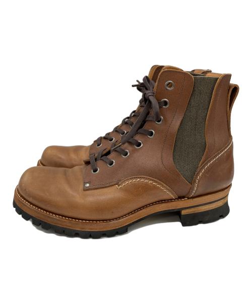 chausser（ショセ）chausser (ショセ) NATORIYA (ナトリヤ) 別注ワークブーツ ブラウン サイズ:26 1/2の古着・服飾アイテム
