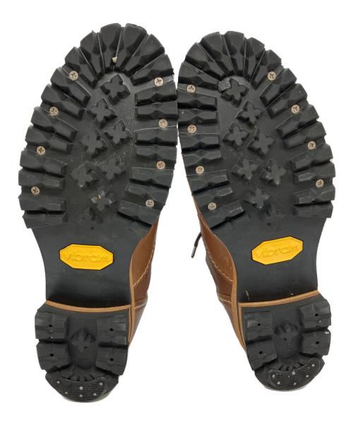 chausser（ショセ）chausser (ショセ) NATORIYA (ナトリヤ) 別注ワークブーツ ブラウン サイズ:26 1/2の古着・服飾アイテム