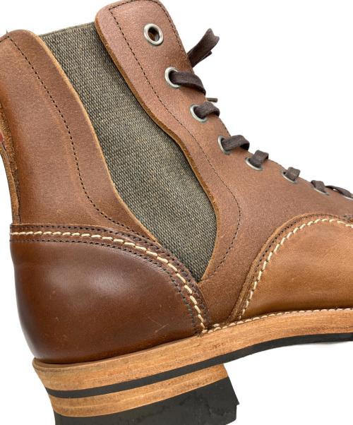 chausser（ショセ）chausser (ショセ) NATORIYA (ナトリヤ) 別注ワークブーツ ブラウン サイズ:26 1/2の古着・服飾アイテム