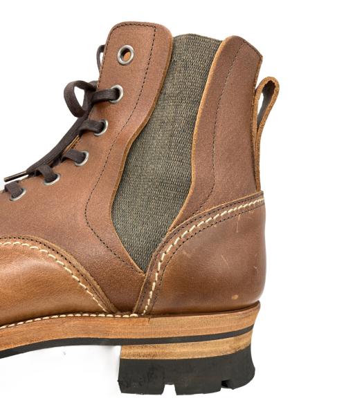chausser（ショセ）chausser (ショセ) NATORIYA (ナトリヤ) 別注ワークブーツ ブラウン サイズ:26 1/2の古着・服飾アイテム