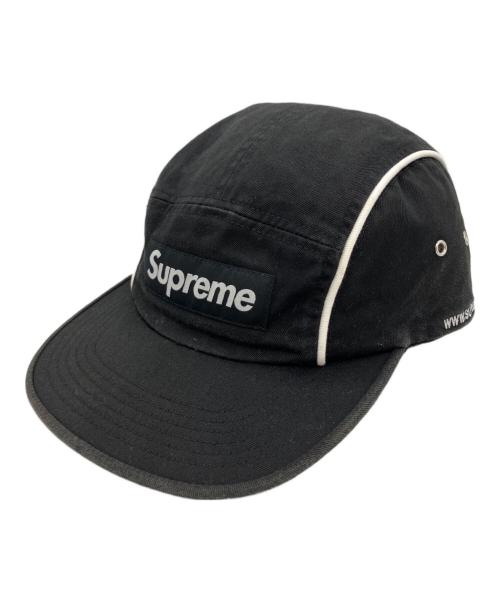 SUPREME（シュプリーム）SUPREME (シュプリーム) piping camp cap（パイピング キャンプキャップ） ブラックの古着・服飾アイテム