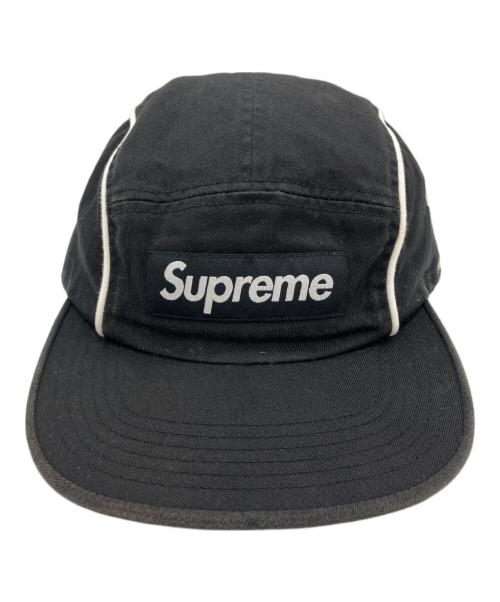 SUPREME（シュプリーム）SUPREME (シュプリーム) piping camp cap（パイピング キャンプキャップ） ブラックの古着・服飾アイテム