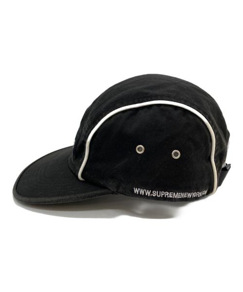 SUPREME（シュプリーム）SUPREME (シュプリーム) piping camp cap（パイピング キャンプキャップ） ブラックの古着・服飾アイテム