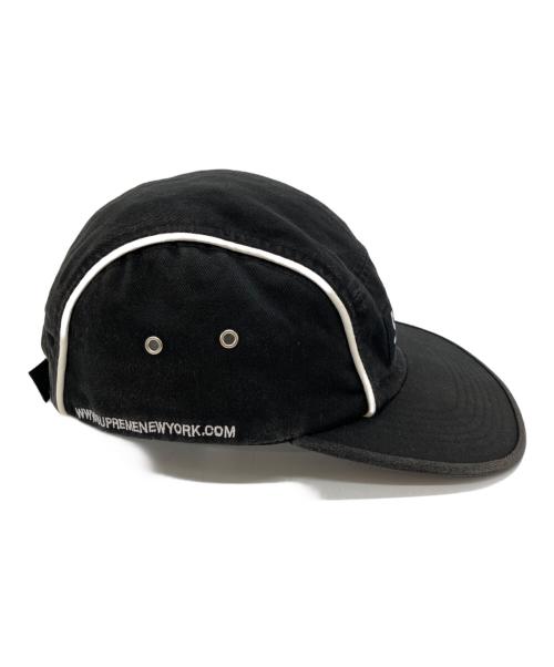 SUPREME（シュプリーム）SUPREME (シュプリーム) piping camp cap（パイピング キャンプキャップ） ブラックの古着・服飾アイテム