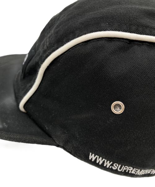 SUPREME（シュプリーム）SUPREME (シュプリーム) piping camp cap（パイピング キャンプキャップ） ブラックの古着・服飾アイテム