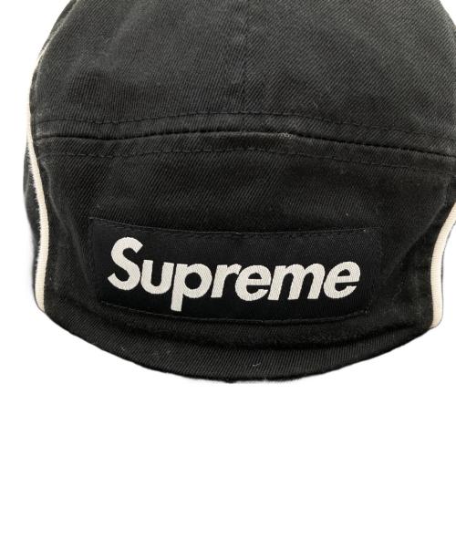 SUPREME（シュプリーム）SUPREME (シュプリーム) piping camp cap（パイピング キャンプキャップ） ブラックの古着・服飾アイテム