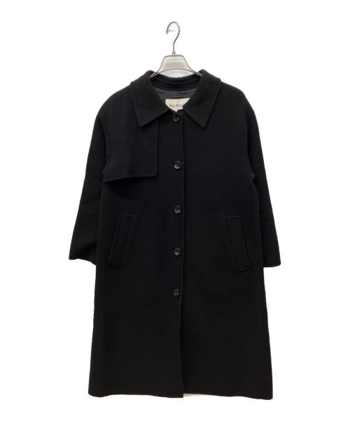 RAY BEAMS（レイ ビームス）RAY BEAMS (レイ ビームス) ガンフラップ ステンカラー コート ブラックの古着・服飾アイテム