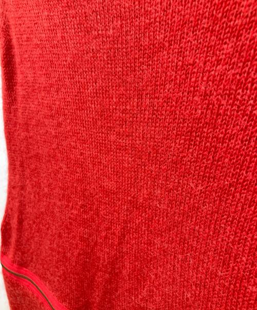 Yohji Yamamoto pour homme（ヨウジヤマモト プールオム）Yohji Yamamoto pour homme (ヨウジヤマモト プールオム) モヘアレイヤードプルオーバーニット レッド サイズ:3の古着・服飾アイテム