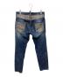 DSQUARED2 (ディースクエアード) ダメージ加工スタッズデニムパンツ インディゴ サイズ:48：8000円