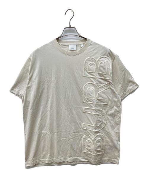 BURBERRY（バーバリー）BURBERRY (バーバリー) エンボスロゴ オーバーサイズ 半袖Tシャツ ホワイト サイズ:Ｍの古着・服飾アイテム