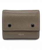 CELINEセリーヌ）の古着「3つ折り財布」｜グレー