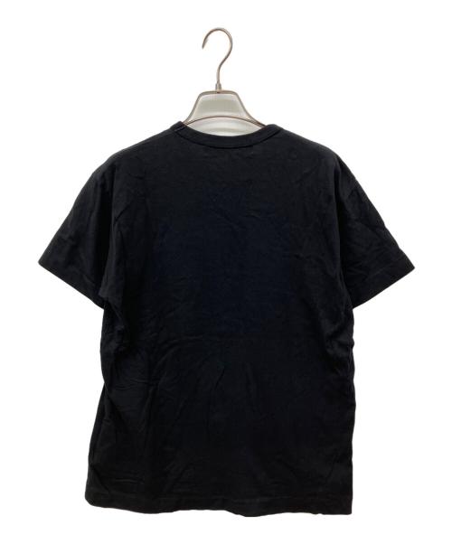 PLAY COMME des GARCONS（プレイコムデギャルソン）PLAY COMME des GARCONS (プレイコムデギャルソン) ワンポイント刺繍Tシャツ ブラック サイズ:Ｌの古着・服飾アイテム