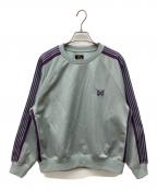 Needlesニードルズ）の古着「Track Crew Neck Shirt ― Poly Smooth」｜ブルー