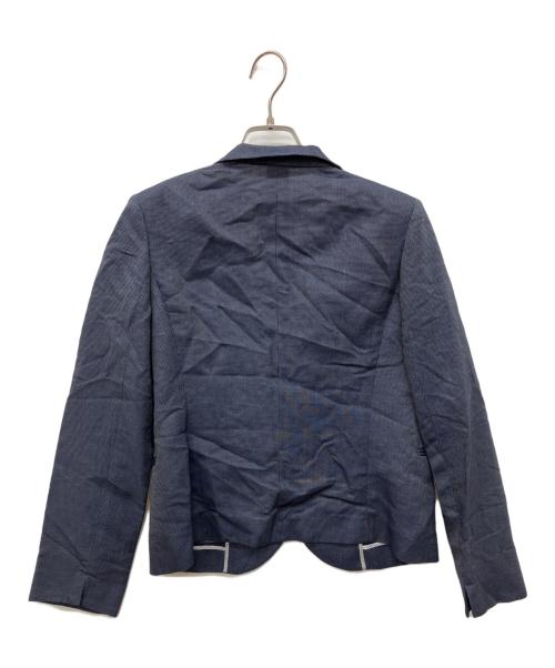 Aquascutum（アクアスキュータム）Aquascutum (アクアスキュータム) シルク混1Bセットアップスーツ ネイビー サイズ:8/8の古着・服飾アイテム