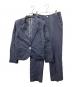 Aquascutum（アクアスキュータム）の古着「シルク混1Bセットアップスーツ」｜ネイビー