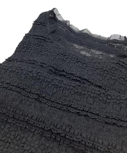 Leilian（レリアン）LEILIAN (レリアン) レースカットソー ブラック サイズ:11 未使用品の古着・服飾アイテム
