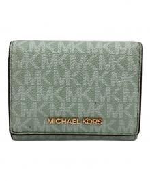 MICHAEL KORS（マイケルコース）の古着「3つ折り財布」｜グリーン