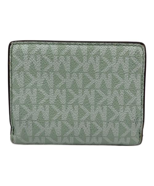 MICHAEL KORS（マイケルコース）MICHAEL KORS (マイケルコース) 3つ折り財布 グリーンの古着・服飾アイテム