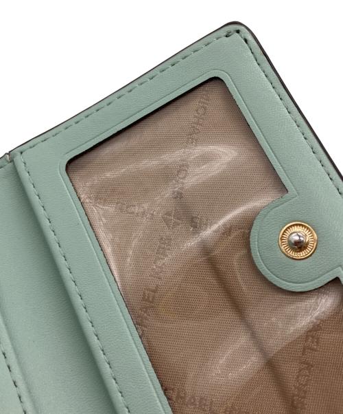 MICHAEL KORS（マイケルコース）MICHAEL KORS (マイケルコース) 3つ折り財布 グリーンの古着・服飾アイテム