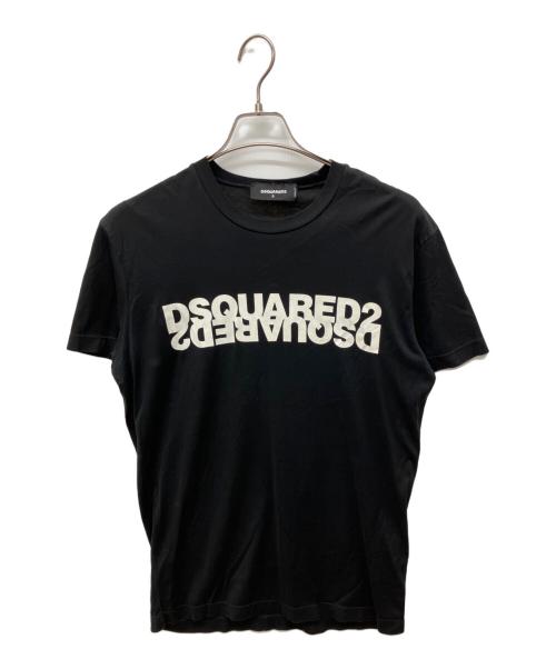 DSQUARED2（ディースクエアード）DSQUARED2 (ディースクエアード) 半袖クルーネックTシャツ ブラック サイズ:Ｓの古着・服飾アイテム