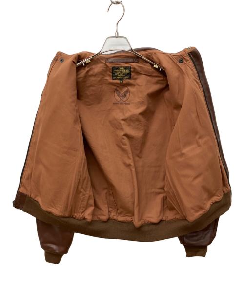 Aero LEATHER（エアロレザー）Aero LEATHER (エアロレザー) TYPE A-2 フライトジャケット ブラウン サイズ:40の古着・服飾アイテム