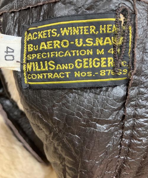 Willis&Geiger（ウィルスガイガー）Willis&Geiger (ウィルスガイガー) ムートンジャケット ブラウン サイズ:40の古着・服飾アイテム