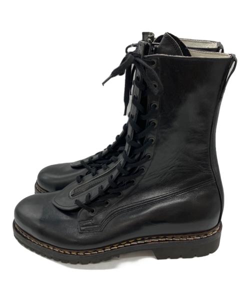German Army（ドイツ軍）GERMAN ARMY (ドイツ軍) レザーブーツ ブラック サイズ:不明の古着・服飾アイテム