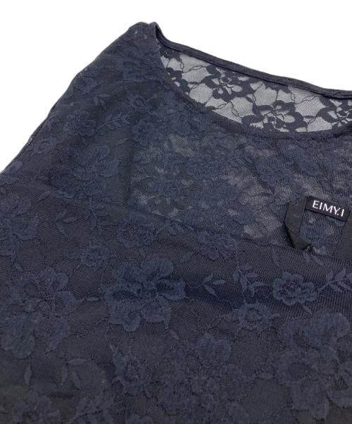 eimy istoire（エイミーイストワール）eimy istoire (エイミーイストワール) ロゴテープレーストップス ブラック サイズ:FREEの古着・服飾アイテム