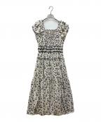 HER LIP TOハーリップトゥ）の古着「Shadow Floral Dress（シャドー フローラル ドレス）　ノースリーブワンピース」｜アイボリー