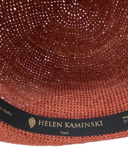 HELEN KAMINSKI（ヘレンカミンスキー）HELEN KAMINSKI (ヘレンカミンスキー) ラフィアハット レッドの古着・服飾アイテム