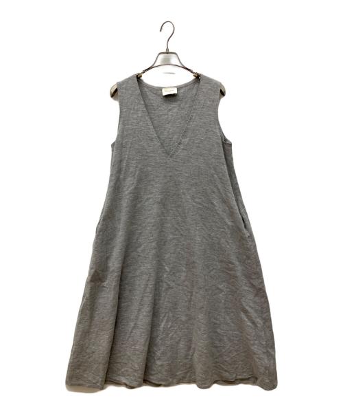 UNITED ARROWS TOKYO（ユナイテッドアローズトウキョウ）UNITED ARROWS TOKYO (ユナイテッドアローズトウキョウ) ノースリーブワンピース グレー サイズ:38の古着・服飾アイテム