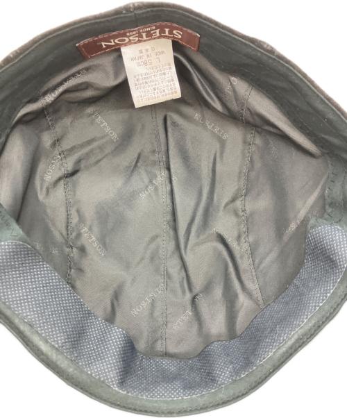 STETSON（ステットソン）STETSON (ステットソン) レザーハンチング ブラックの古着・服飾アイテム