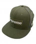 SUPREME×New Eraシュプリーム×ニューエラ）の古着「BOX LOGO MESH BACK CAP　メッシュキャップ」｜カーキ