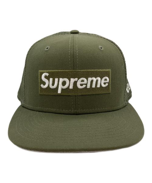 SUPREME（シュプリーム）SUPREME (シュプリーム) New Era (ニューエラ) BOX LOGO MESH BACK CAP　メッシュキャップ カーキの古着・服飾アイテム