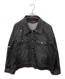 MAISON SPECIAL（メゾンスペシャル）の古着「2WAYオーバーサイズデニムジャケット」｜ブラック