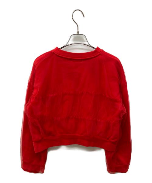 MAISON SPECIAL（メゾンスペシャル）MAISON SPECIAL (メゾンスペシャル) チュールレイヤードスウェット レッド サイズ:FREEの古着・服飾アイテム