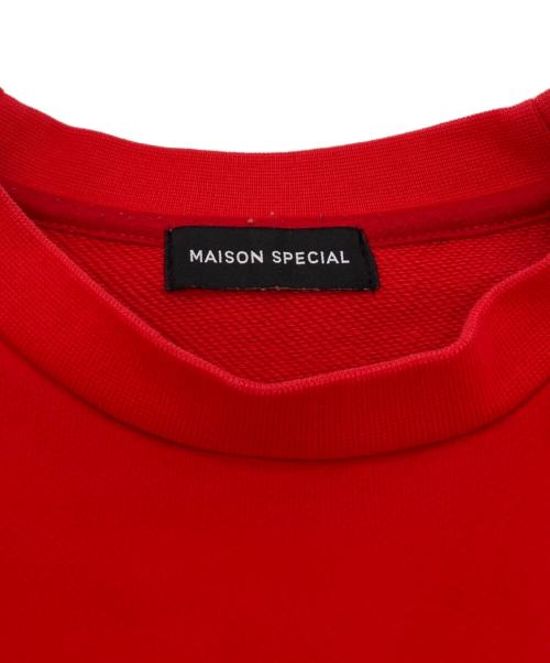 MAISON SPECIAL（メゾンスペシャル）MAISON SPECIAL (メゾンスペシャル) チュールレイヤードスウェット レッド サイズ:FREEの古着・服飾アイテム