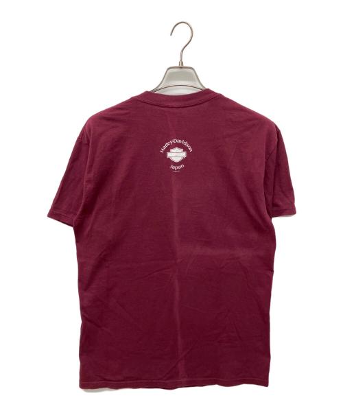HARLEY-DAVIDSON（ハーレーダビッドソン）HARLEY-DAVIDSON (ハーレーダビッドソン) プリントTシャツ ワインレッド サイズ:Mの古着・服飾アイテム