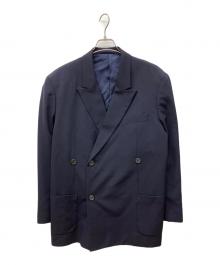 Y's for men（ワイズフォーメン）の古着「ウールダブルテーラードジャケット」｜ネイビー
