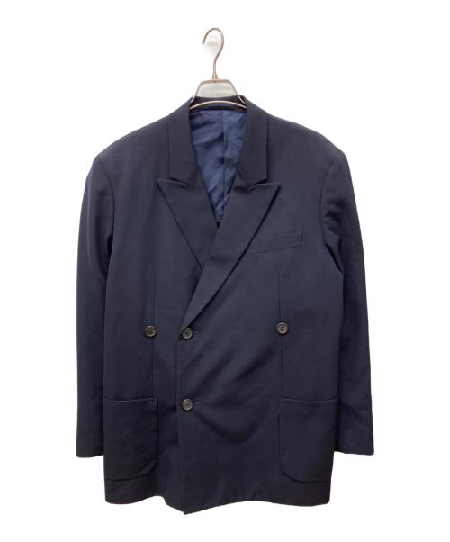 Y's for men（ワイズフォーメン）Y's for men (ワイズフォーメン) ウールダブルテーラードジャケット ネイビー サイズ:2の古着・服飾アイテム