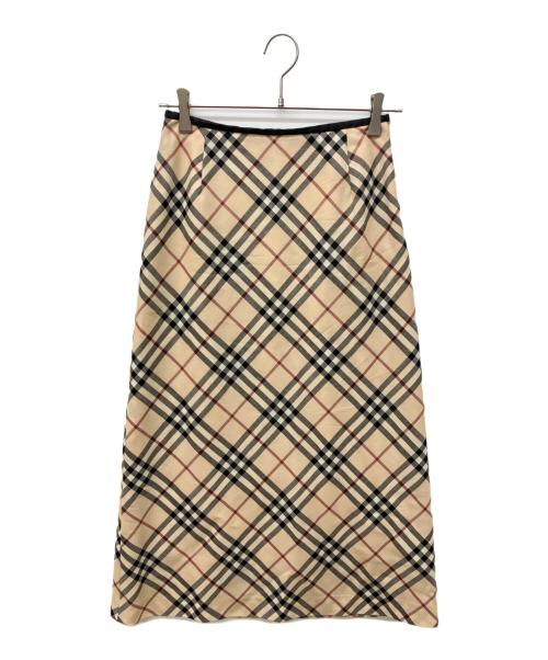 BURBERRY LONDON（バーバリーロンドン）BURBERRY LONDON (バーバリーロンドン) ノヴァチェックロングスカート ベージュ サイズ:38の古着・服飾アイテム