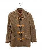 PS Paul SmithＰＳポールスミス）の古着「千鳥格子ダッフルコート」｜ベージュ