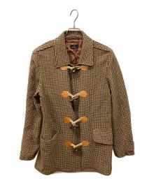 PS Paul Smith（ＰＳポールスミス）の古着「千鳥格子ダッフルコート」｜ベージュ
