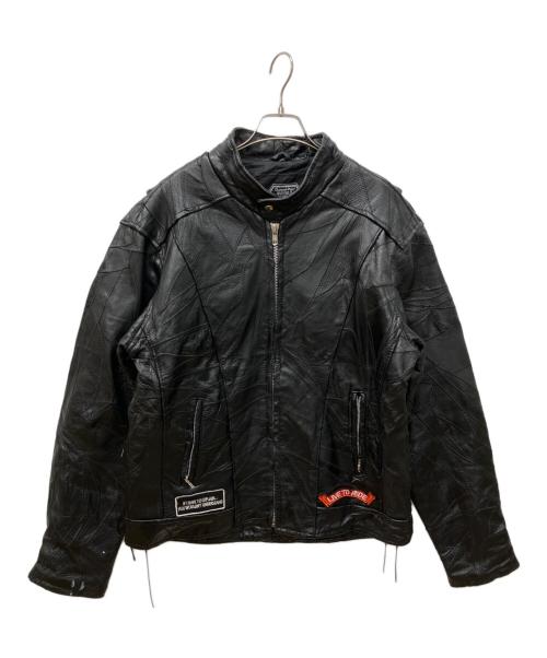 Diamond Plate（ダイヤモンドプレート）Diamond Plate (ダイヤモンドプレート) レザージャケット ブラック サイズ:Mの古着・服飾アイテム