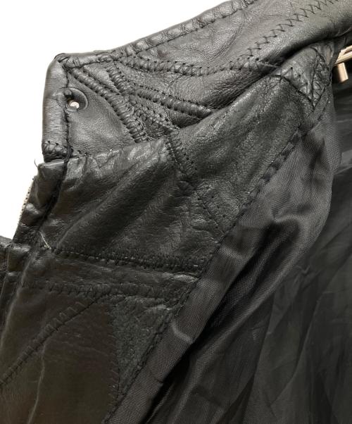 Diamond Plate（ダイヤモンドプレート）Diamond Plate (ダイヤモンドプレート) レザージャケット ブラック サイズ:Mの古着・服飾アイテム