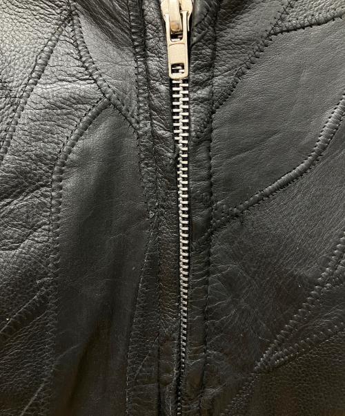 Diamond Plate（ダイヤモンドプレート）Diamond Plate (ダイヤモンドプレート) レザージャケット ブラック サイズ:Mの古着・服飾アイテム