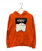WTAPSダブルタップス）の古着「SIDE EFFECT SWEAT PARKA」｜オレンジ